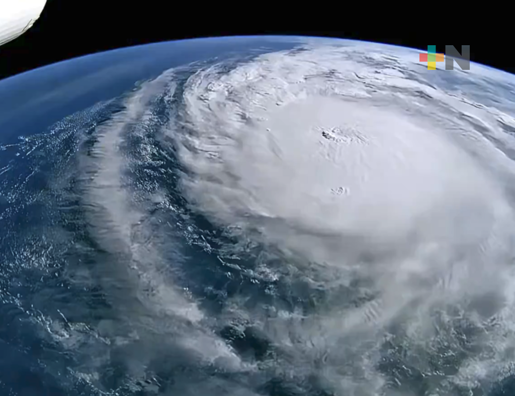 Astronauta comparte imagen del huracán “Milton” desde el espacio